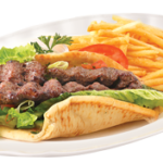 The picture of Koobideh wrap w/fries